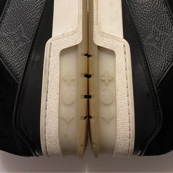Louis Vuitton trainer low black monogram eclipse leather US11 men’s sneaker - Picture 11 of 15